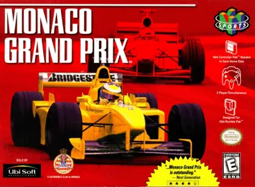 Monaco Grand Prix (USA) box cover front